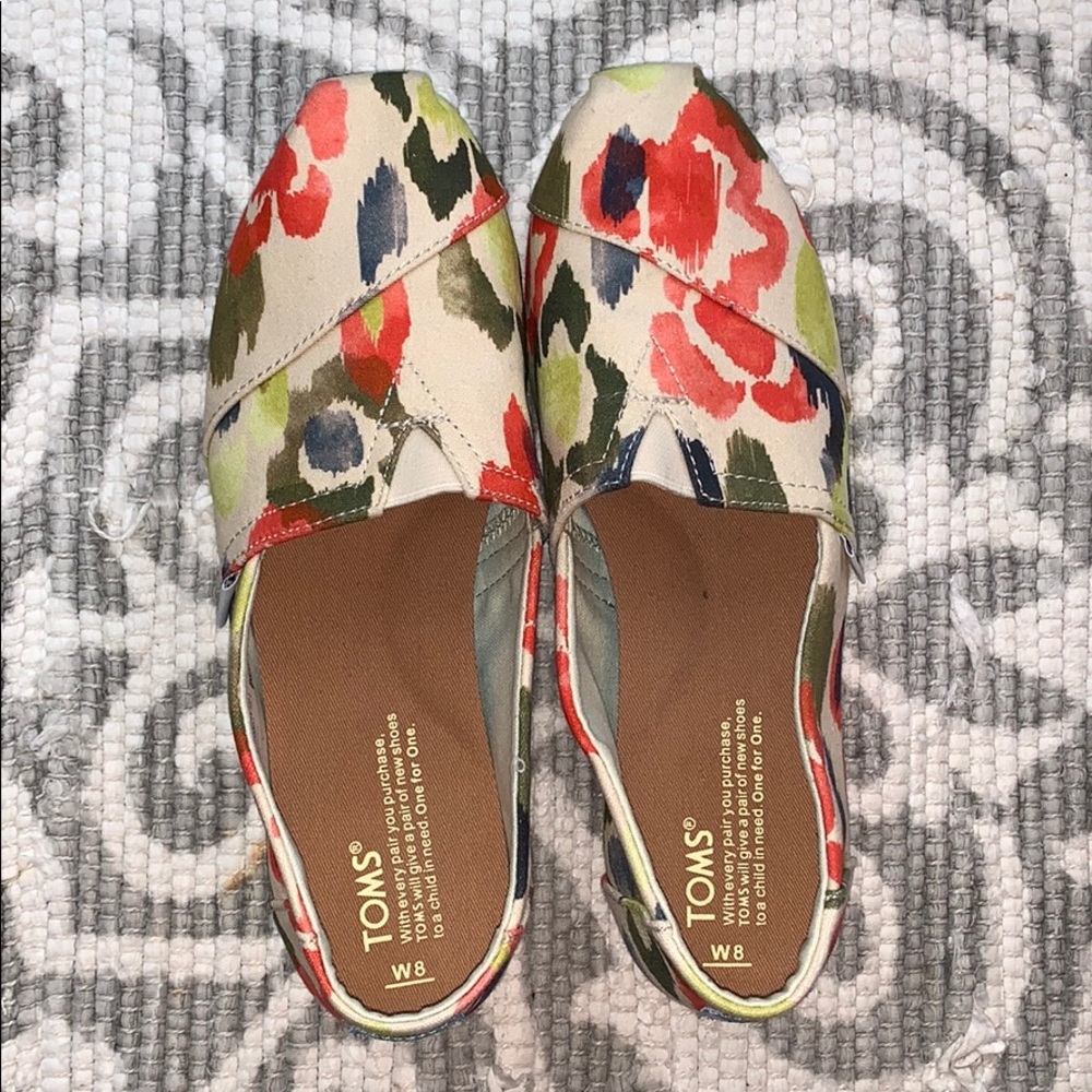 Toms Alpargata watercolor floral